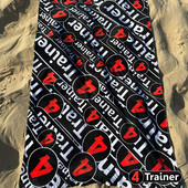 Serviette PLAGE - Logo 4TRAINER - 150cm x 70cm - 100% coton - 4TRAINER