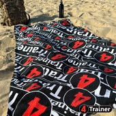 Serviette PLAGE - Logo 4TRAINER - 150cm x 70cm - 100% coton - 4TRAINER