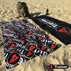 Serviette PLAGE - Logo 4TRAINER - 150cm x 70cm - 100% coton - 4TRAINER