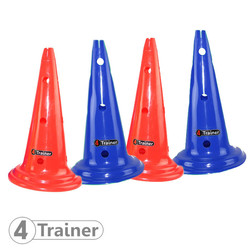 Balises Multicolore x4 ou x8 - 50cm - 12 Trous - Rouge, Bleu - 4TRAINER