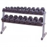 Rack de rangement pour haltères 2 niveaux Bodysolid