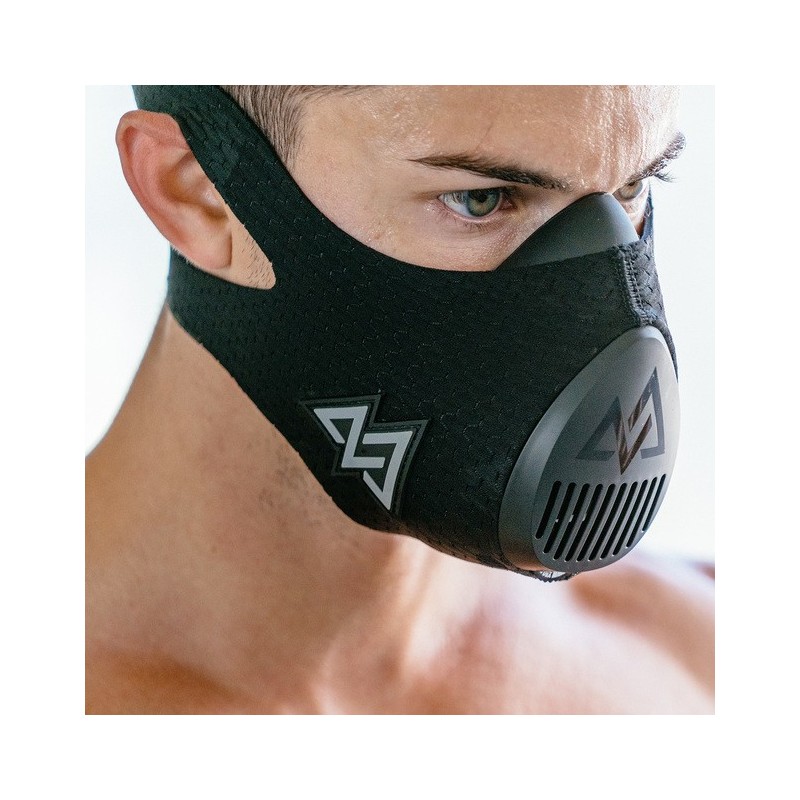 COHER Masque d'entraînement respiratoire pour homme et femme – Niveau de  résistance réglable – Augmente la capacité pulmonaire et l'endurance –  Idéal pour le jogging, le sport, le cyclisme, le fitness 