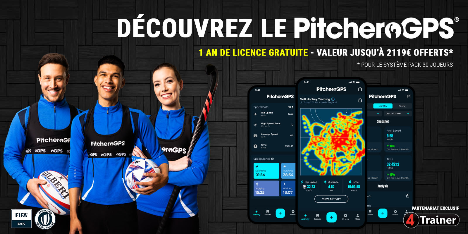 GPS PITCHERO - OFFRE EXCLUSIVE - 4Trainer